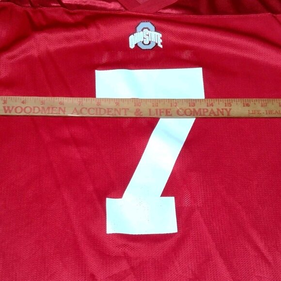 Vintage Ohio State University Buckeyes Football Jersey Men Medium USA NCAA #7 - Picture 6 of 16